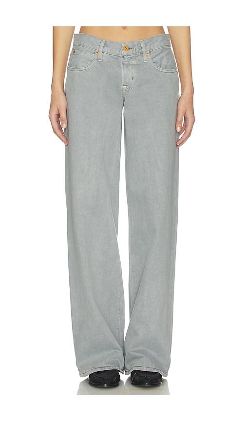 slvrlake lexi low rise relaxed wide leg jeans in grey.