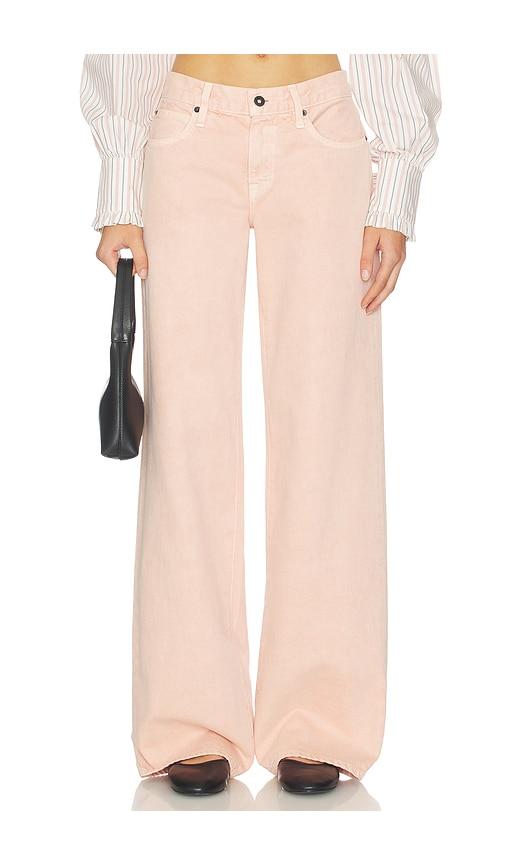 slvrlake mica wide leg jeans in pink.
