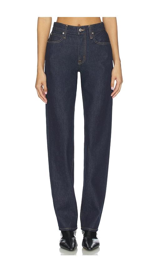 slvrlake pheonix relaxed straight jeans in navy.