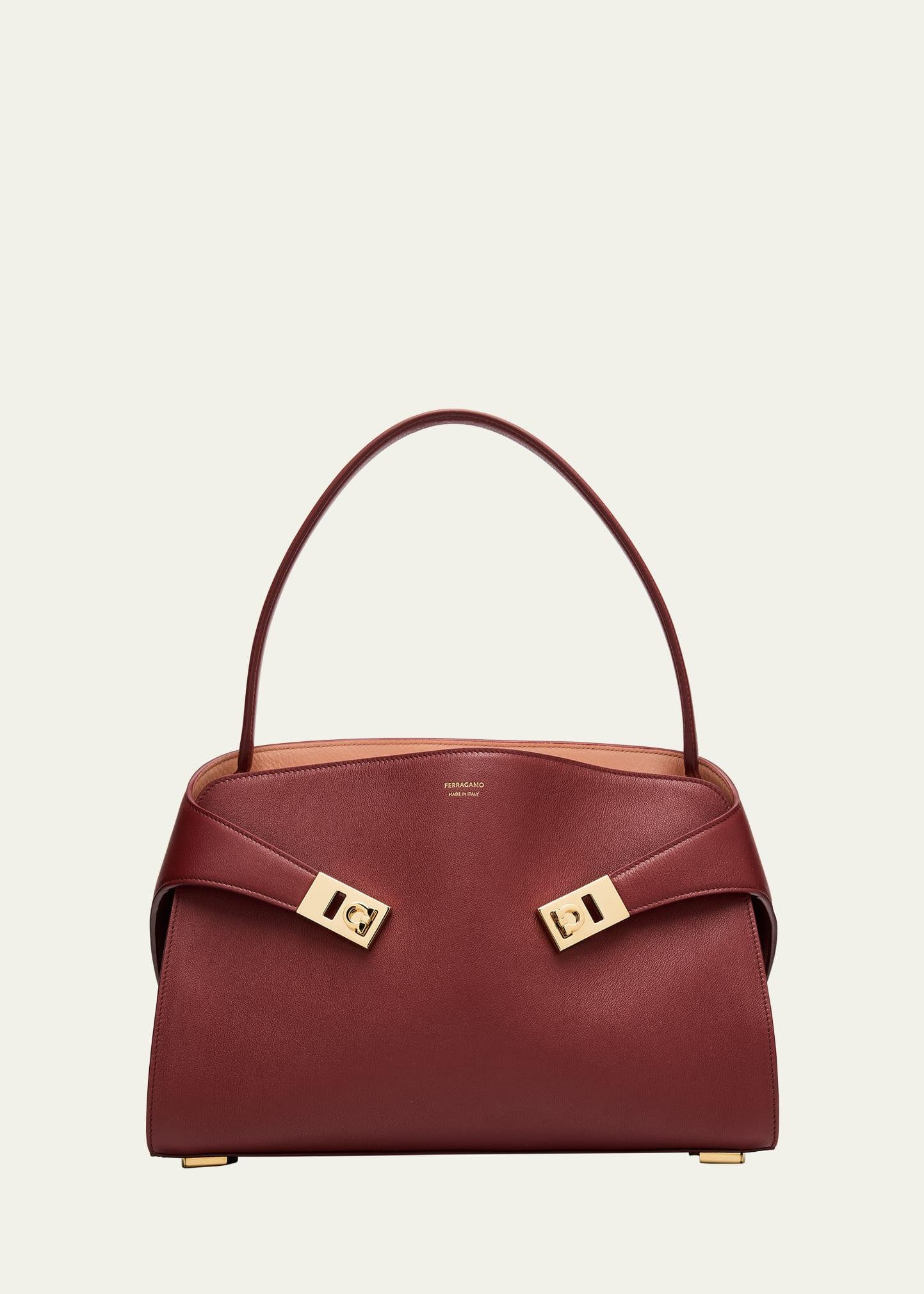 small hug leather shoulder bag