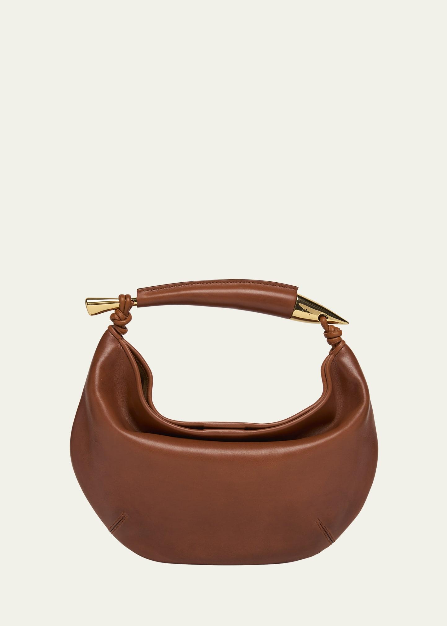 small sardine leather top-handle bag
