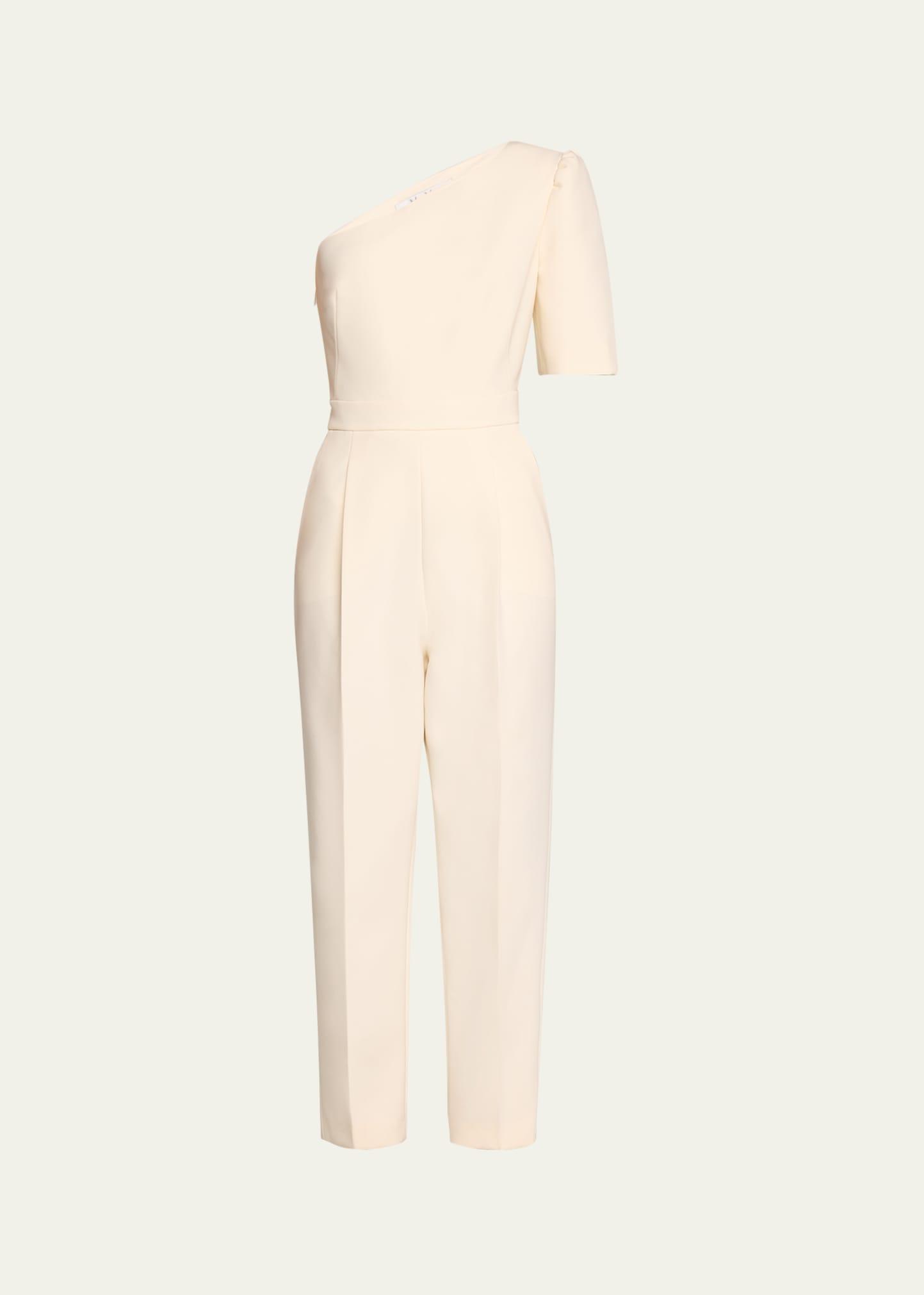 smalto one-shoulder jumpsuit