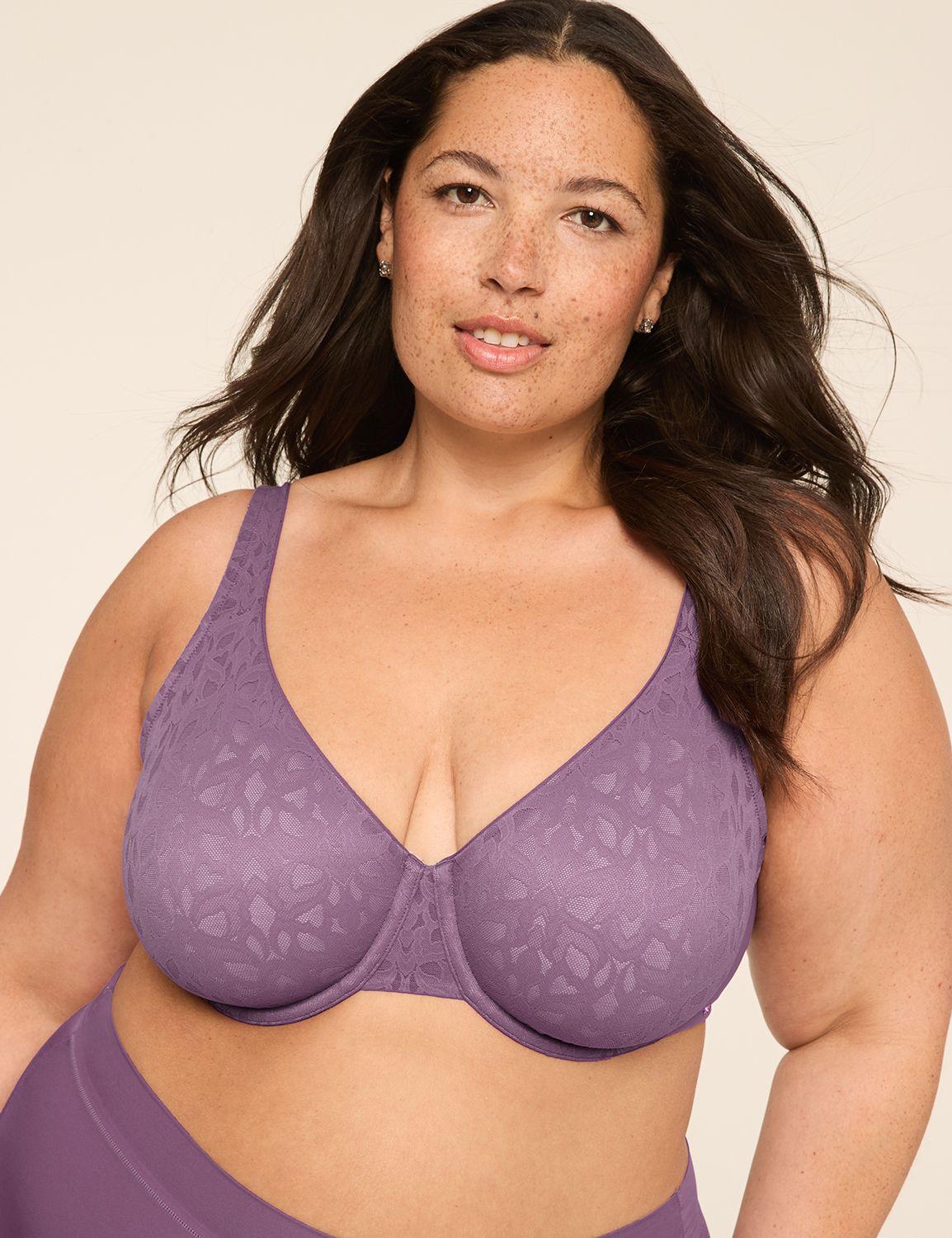 smart lift lace unlined full coverage bra