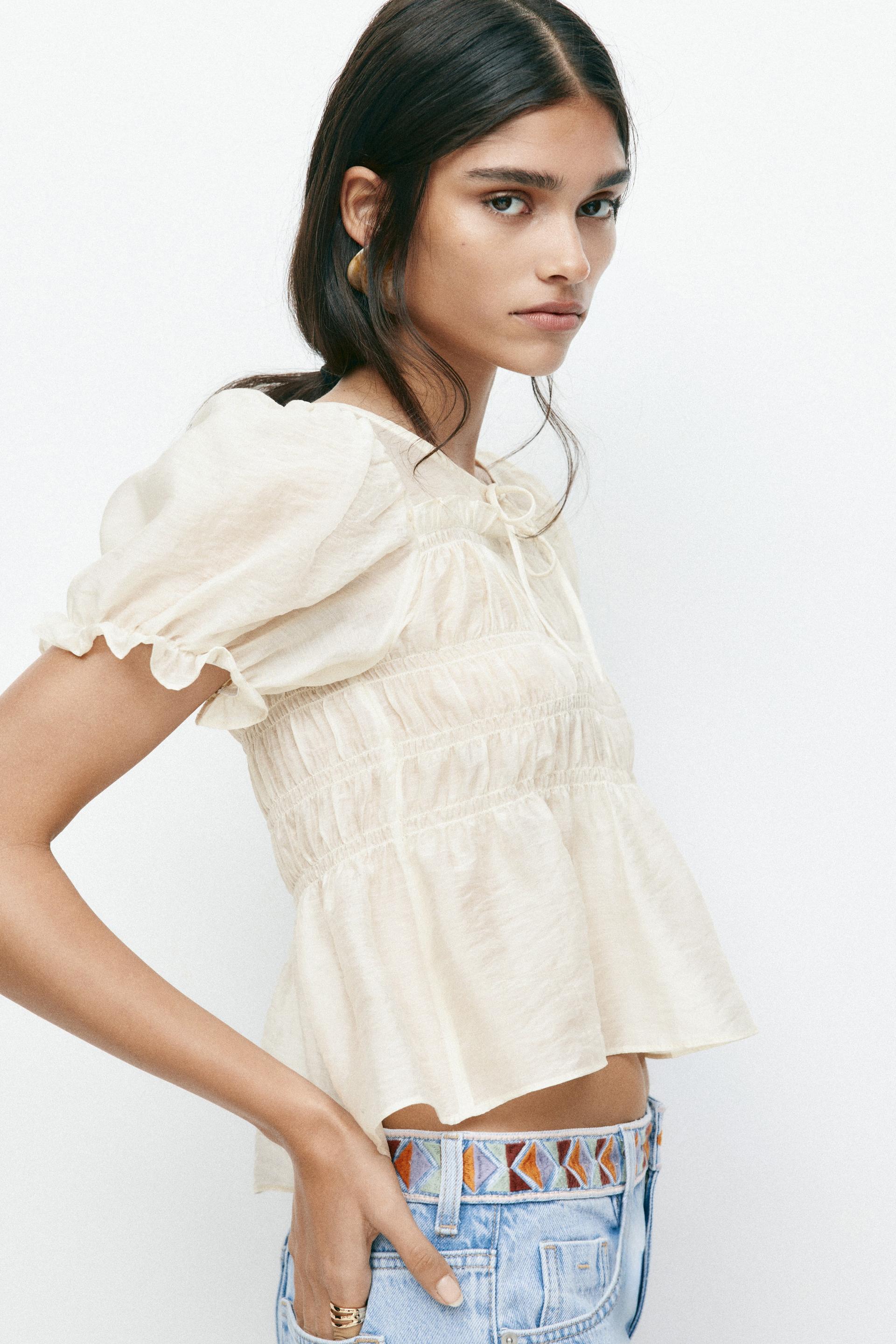 smocked blouse