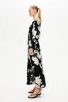 smocked off-the-shoulder dress