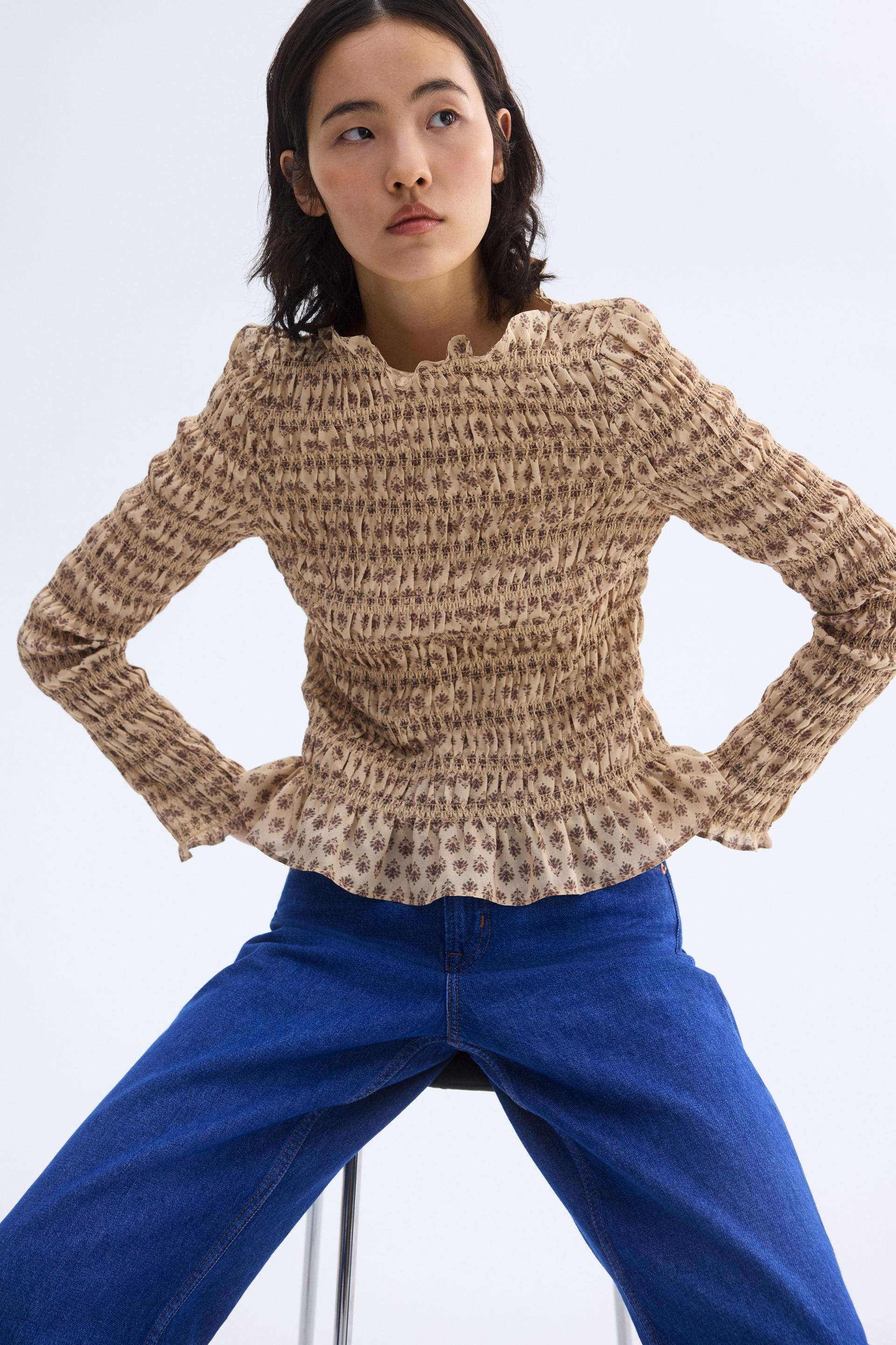 smocked top