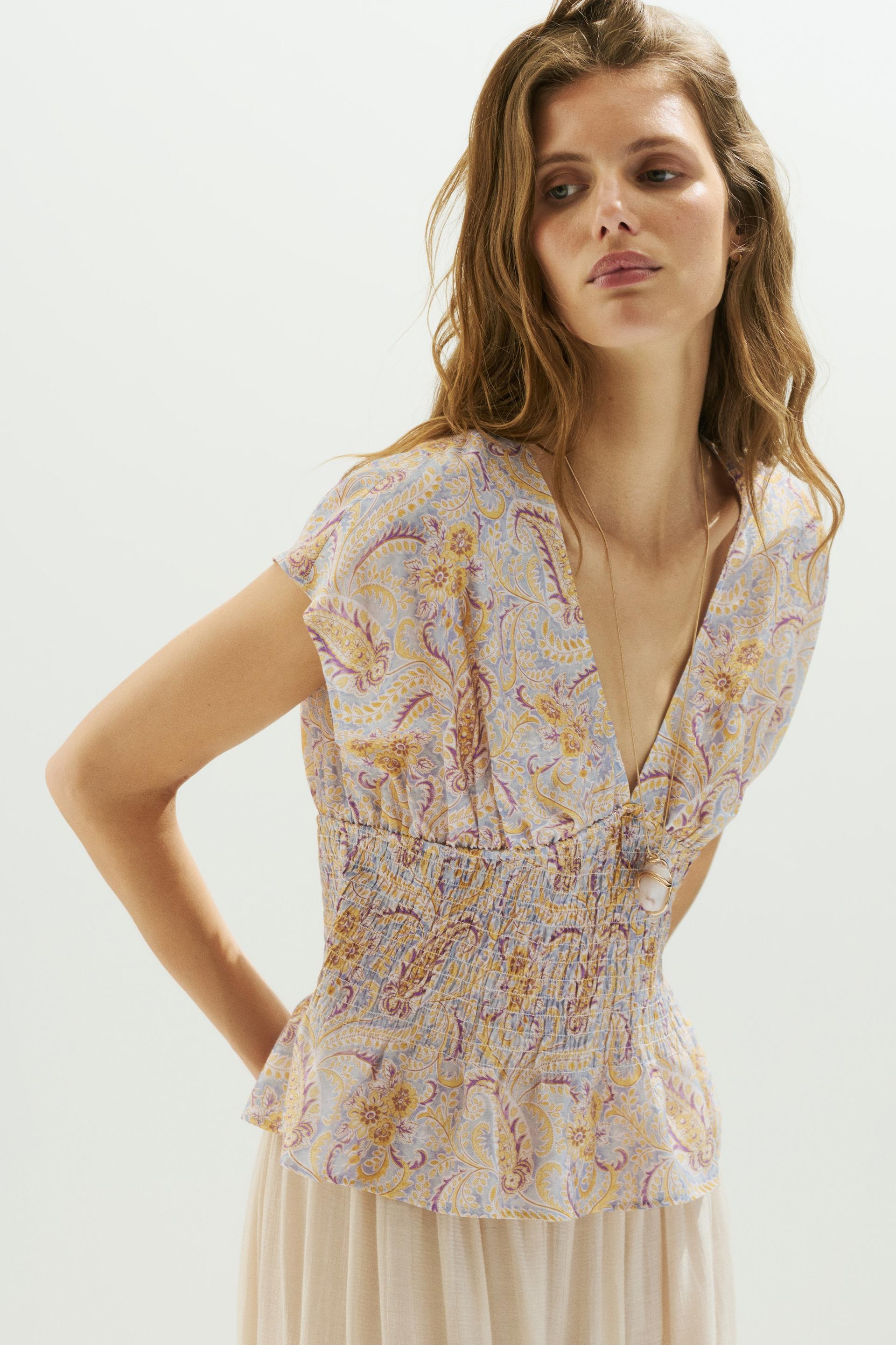 smocked top