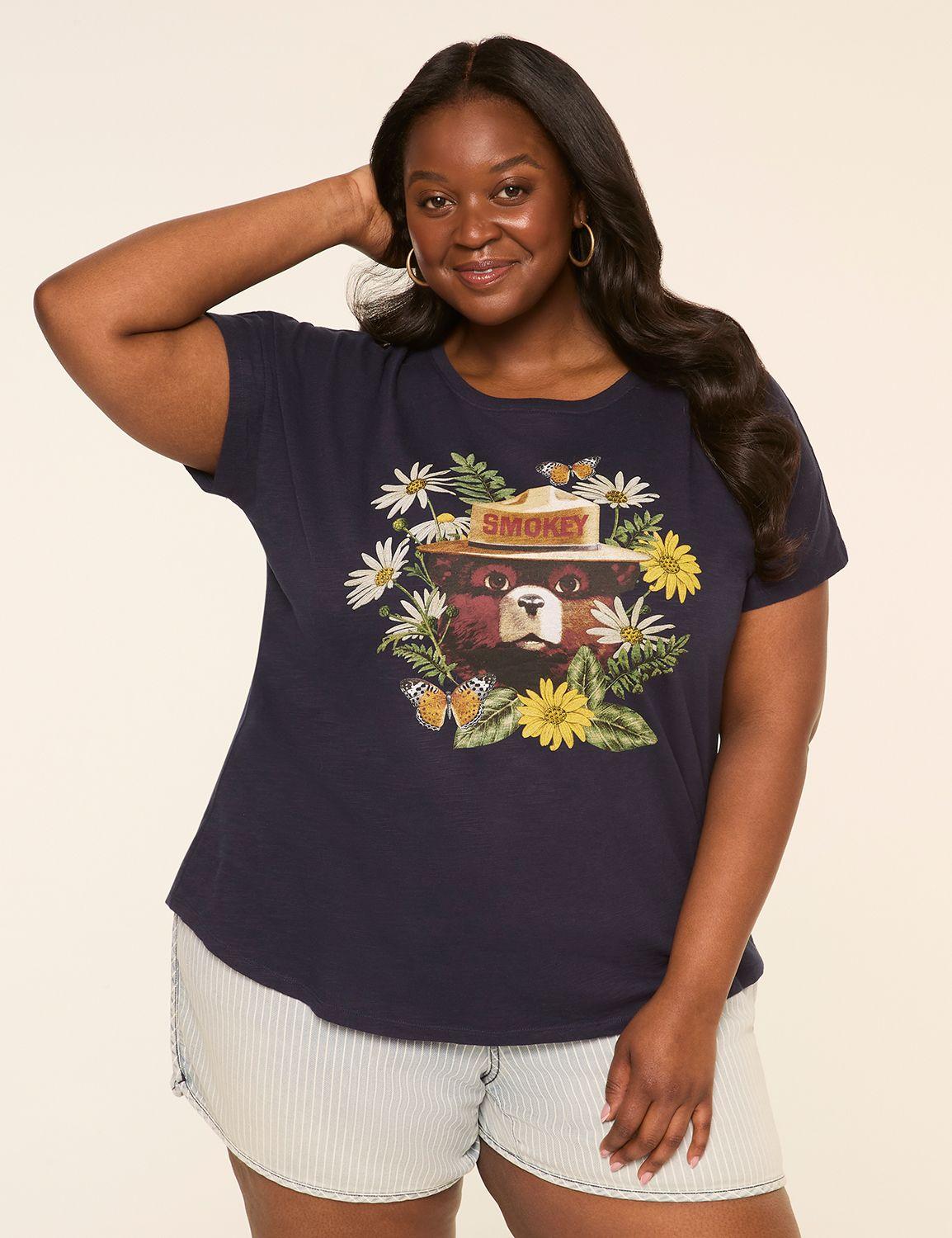 smokey the bear graphic tee
