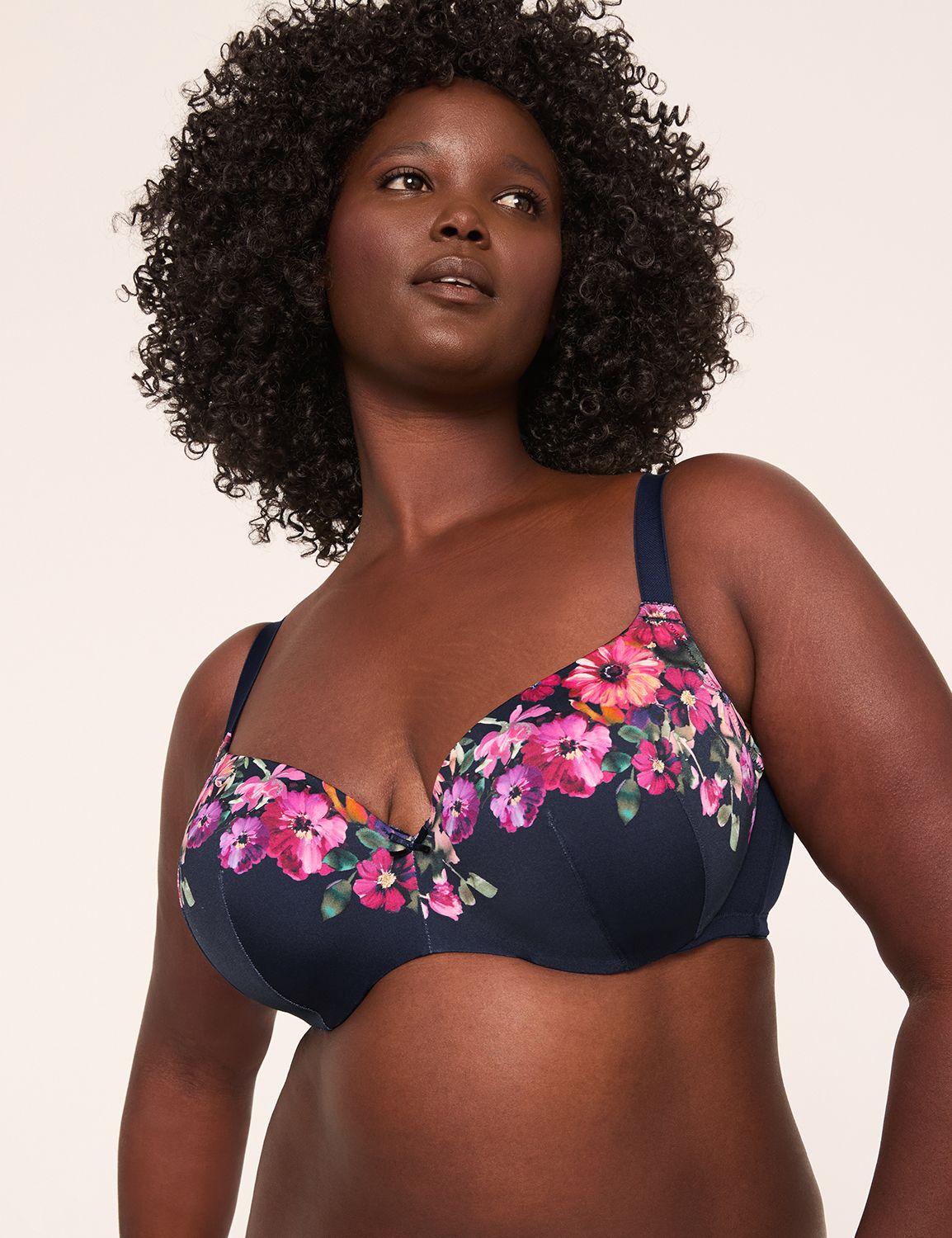 smooth lightly lined balconette bra