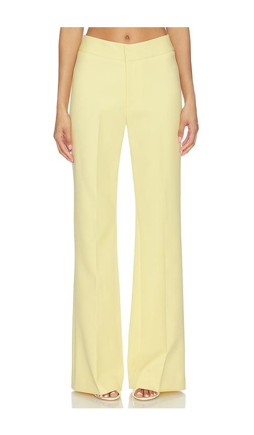 smythe classic pant in lemon.