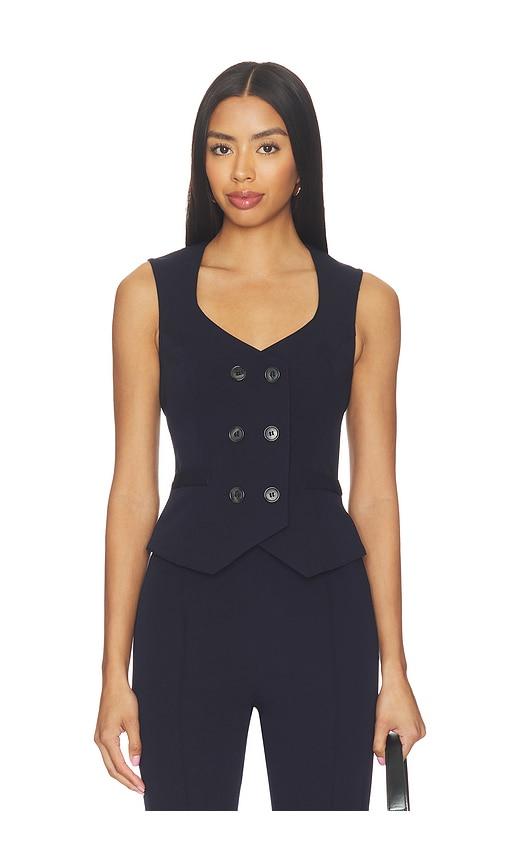 smythe db waistcoat in navy.