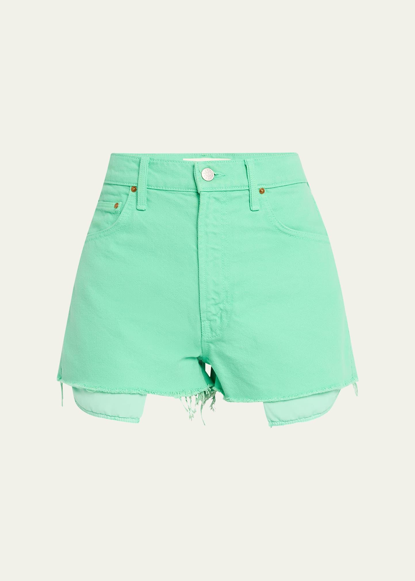 snacks! the fun dip micro cut denim shorts