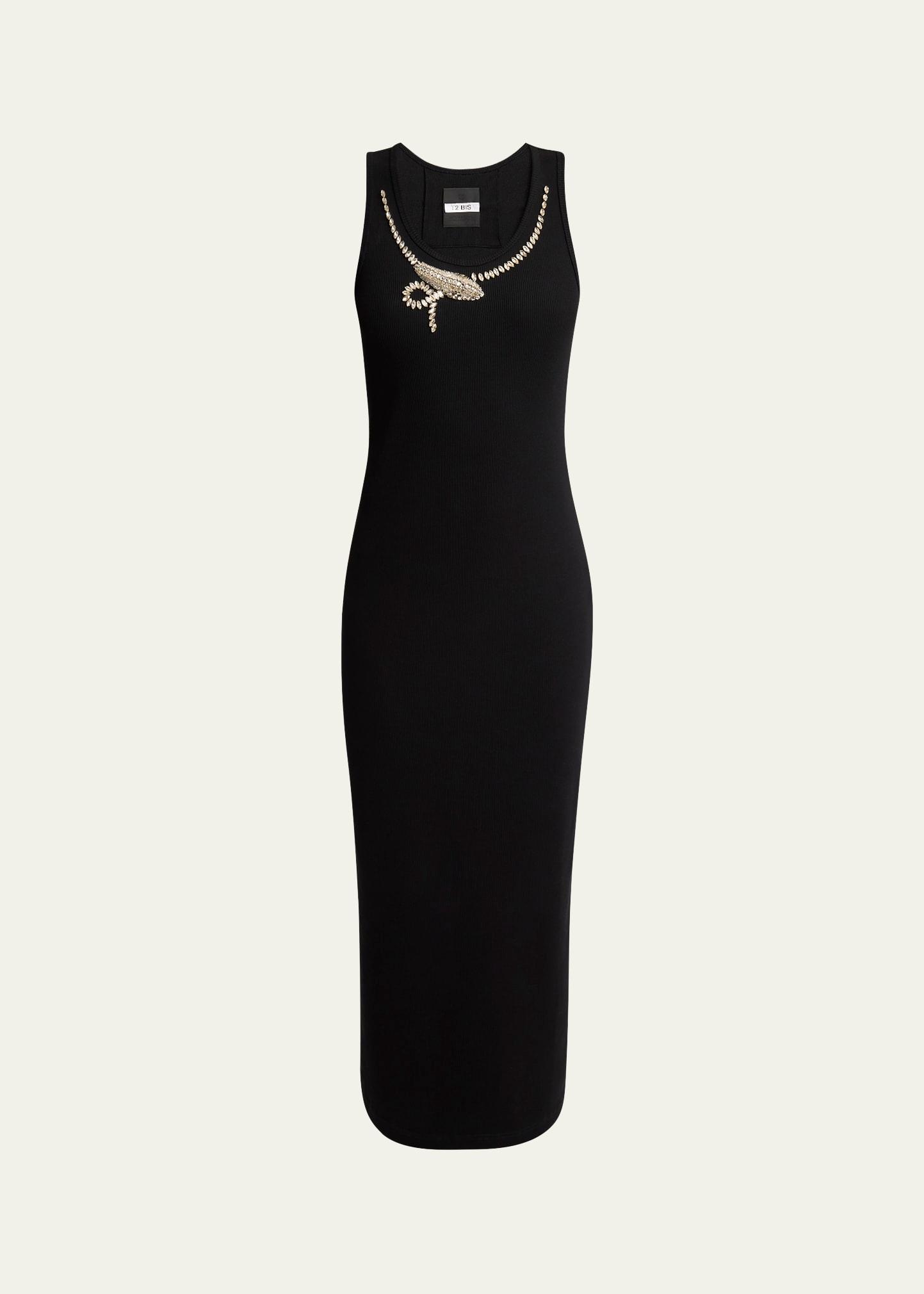 snake crystal tank dress