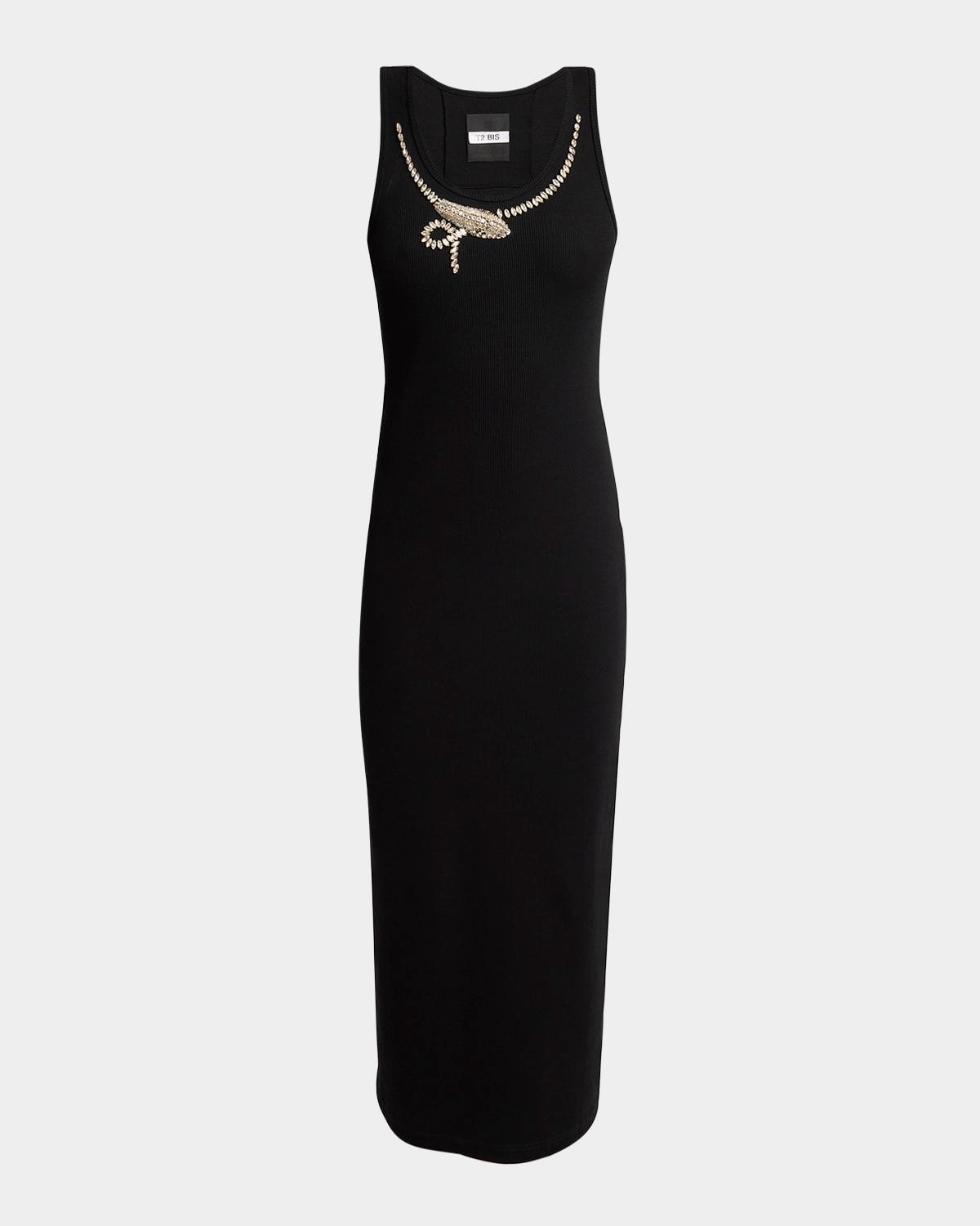snake crystal tank dress