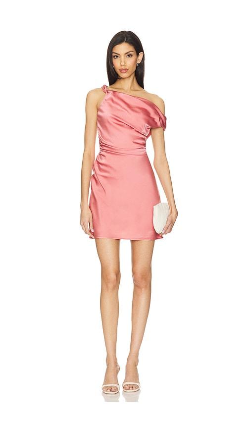 sndys alissa mini dress in pink.