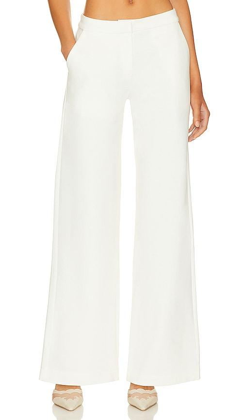 sndys anika pant in white.