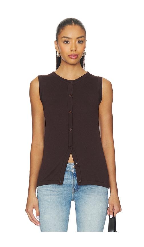 sndys august vest in chocolate.