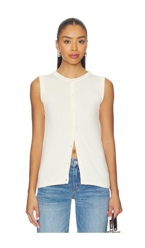 sndys august vest in cream.