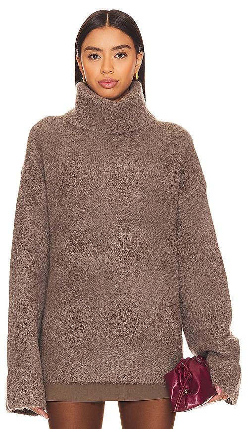 sndys cecilia jumper in brown.
