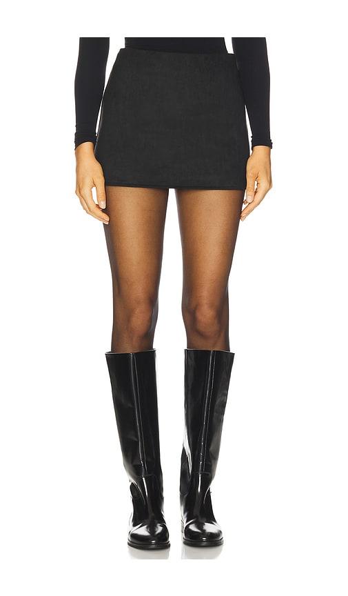 sndys jacqui mini skirt in black.