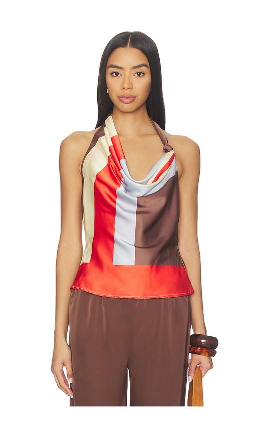 sndys junie top in red,chocolate.