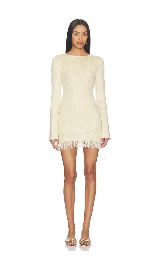 sndys monroe multiway knit mini dress in beige.