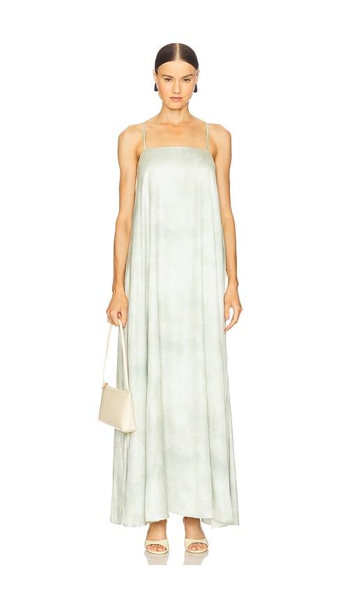 sndys myra maxi dress in sage.