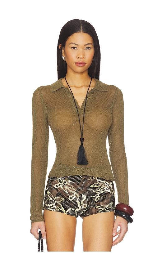 sndys nova top in green.