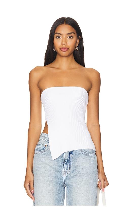 sndys novalie top in white.