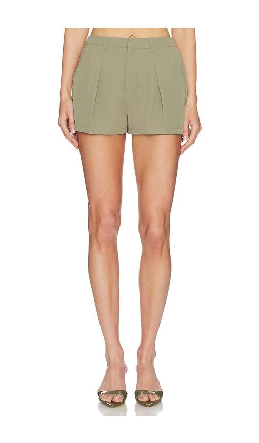sndys reece shorts in sage.