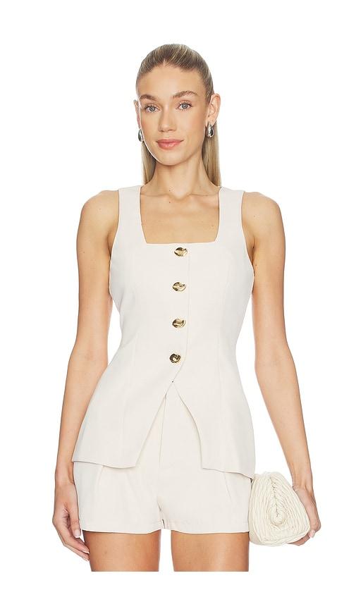 sndys remmi vest in cream.