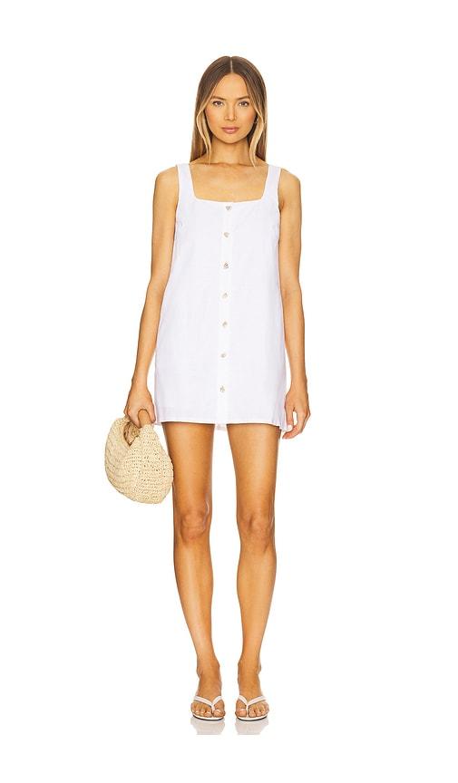 sndys shelley dress in white.