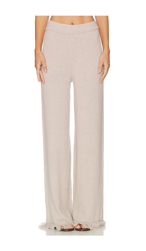 sndys skyler knit pant in taupe.