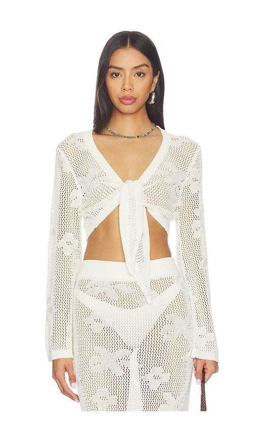 sndys terra reversible top in cream.