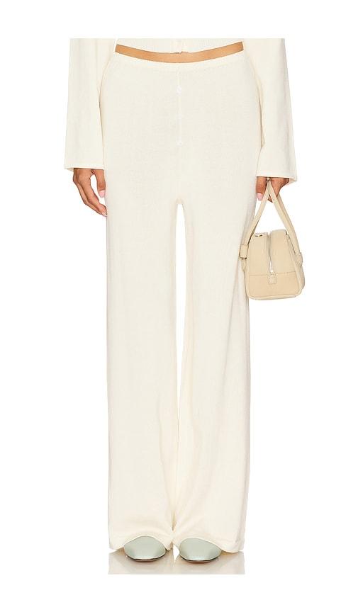 sndys x revolve august button pants in cream.
