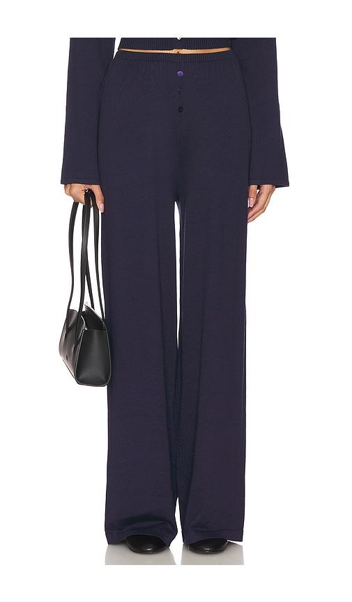 sndys x revolve august button pants in navy.