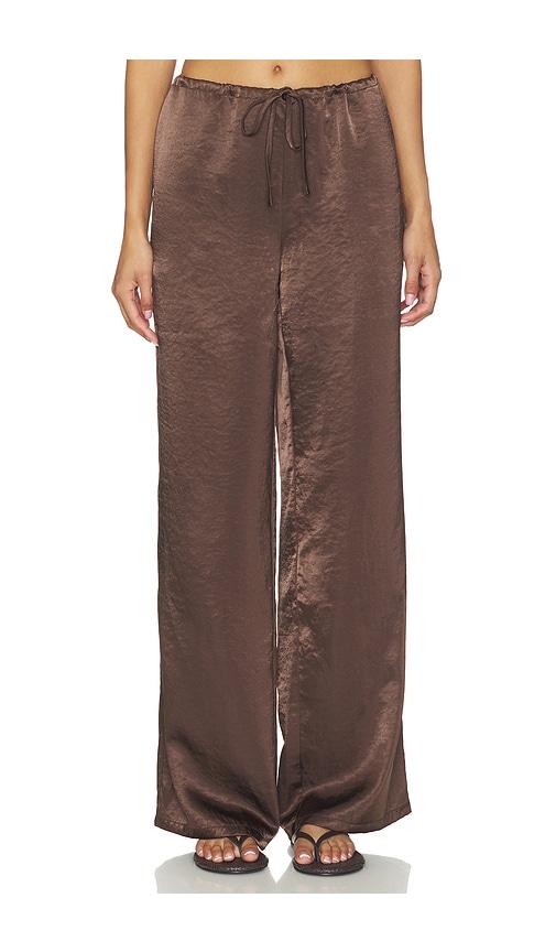 sndys x revolve dove pant 2.0 in chocolate.