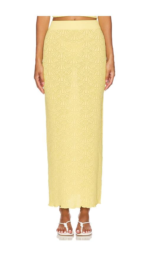 sndys x revolve josefina skirt in yellow.