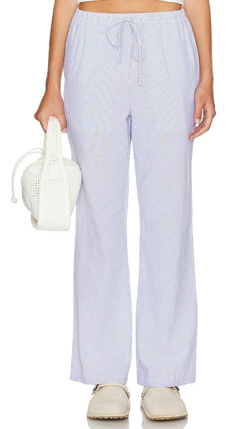 sndys x revolve sera pant in baby blue.