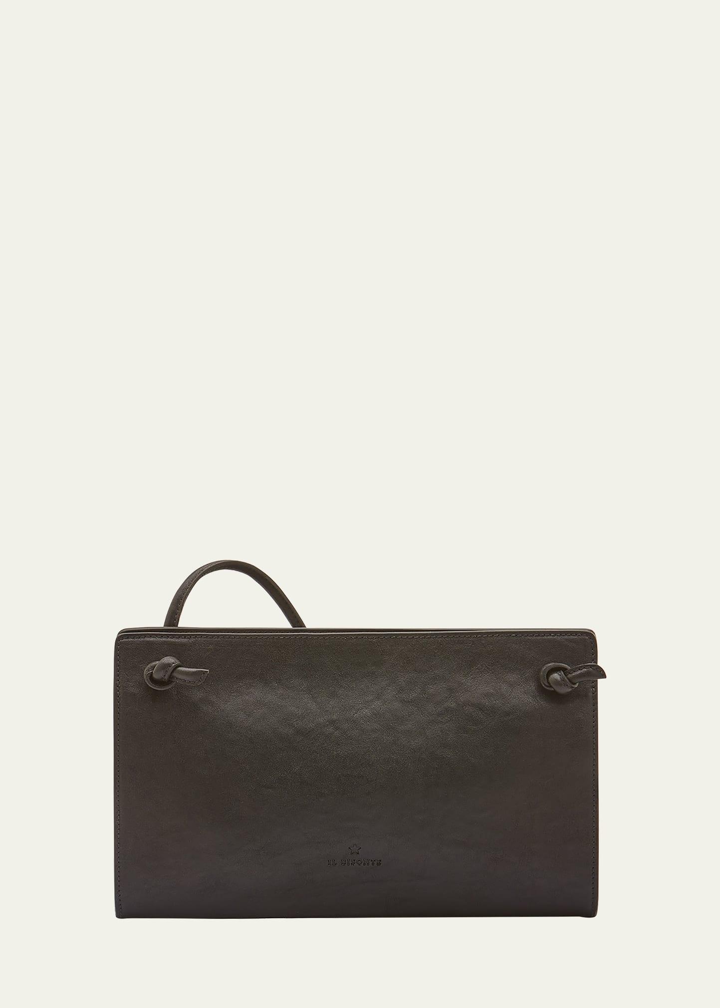 snodo zip leather crossbody bag