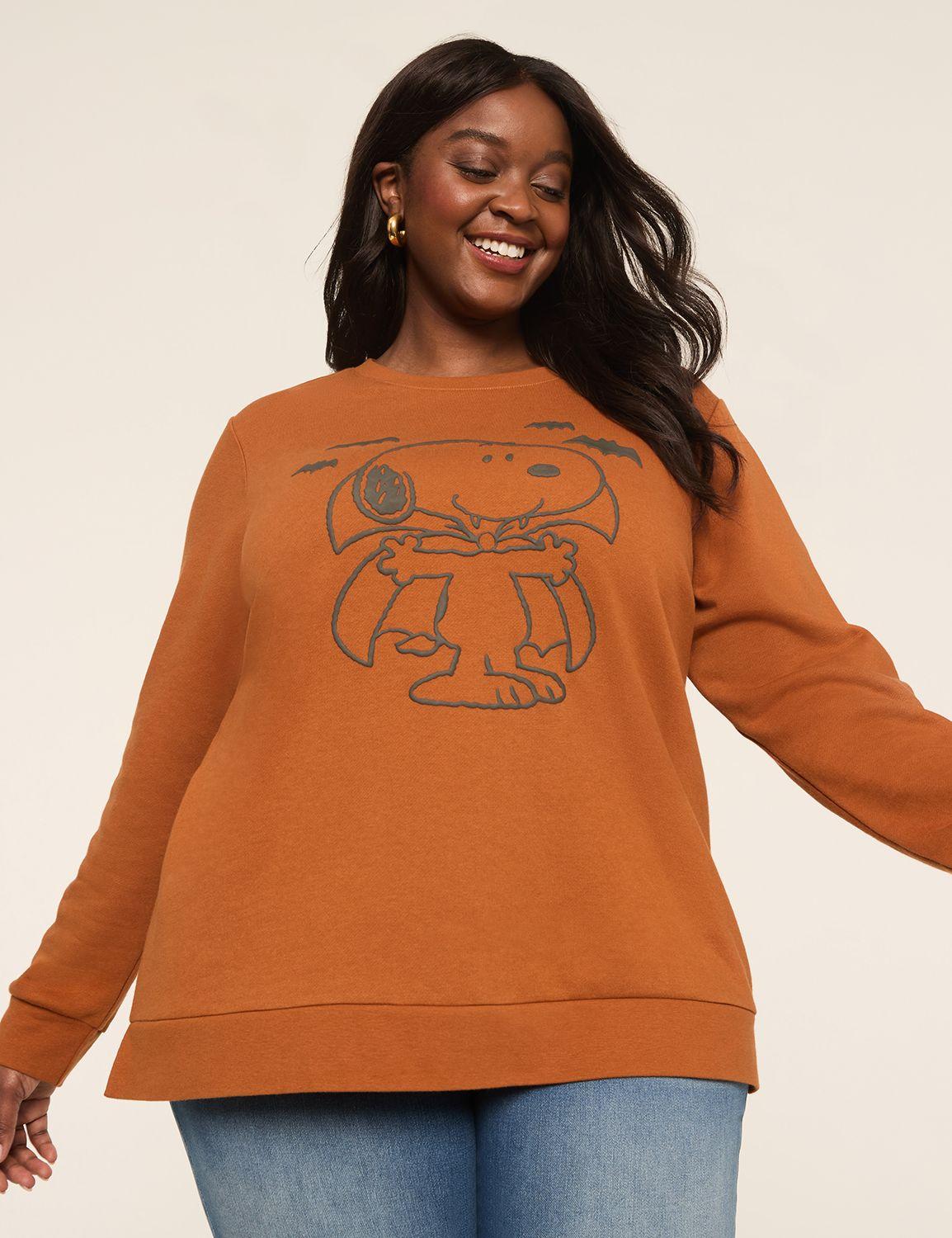 snoopy bats graphic sweatshirt