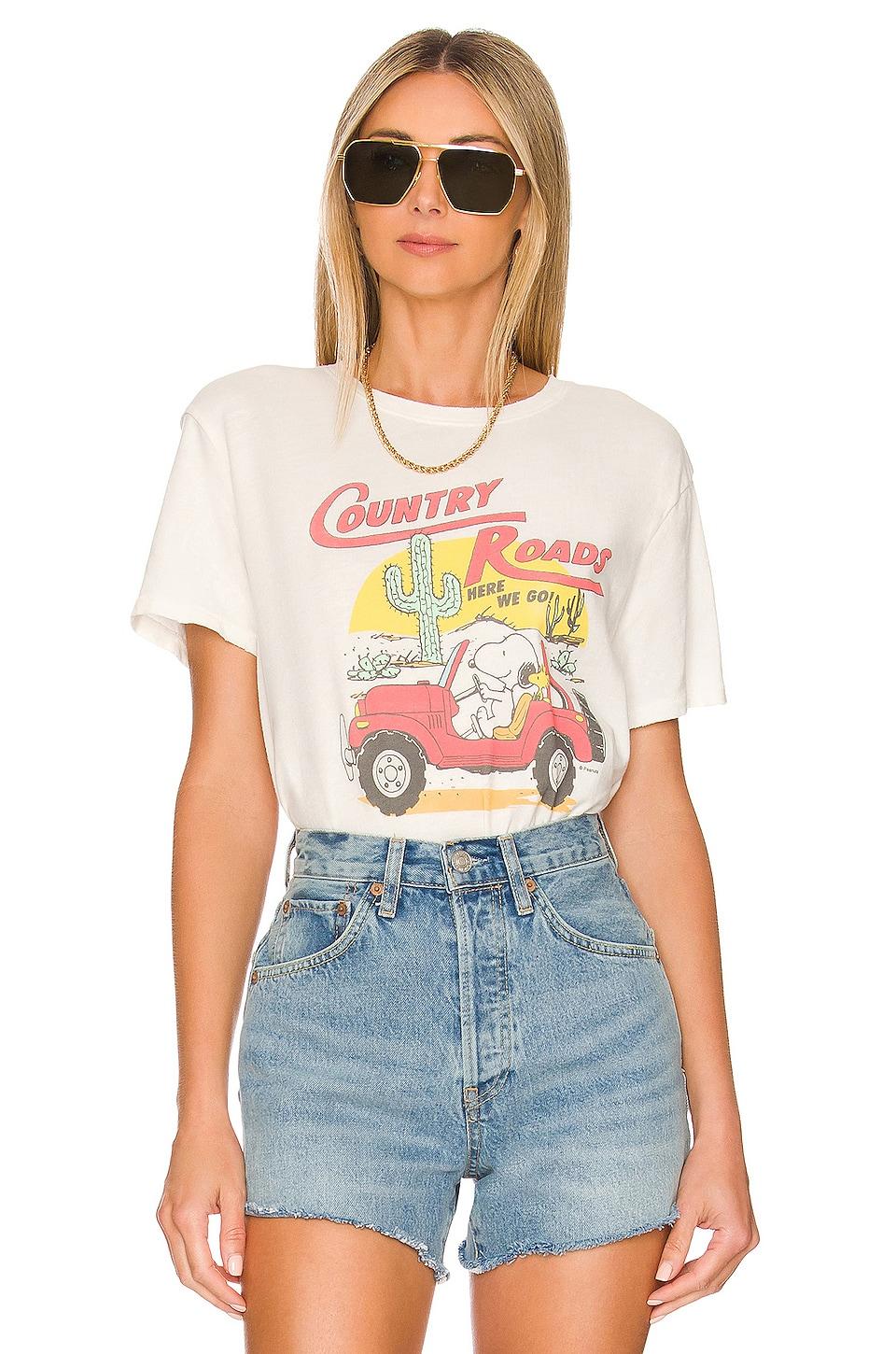 snoopy country roads tee