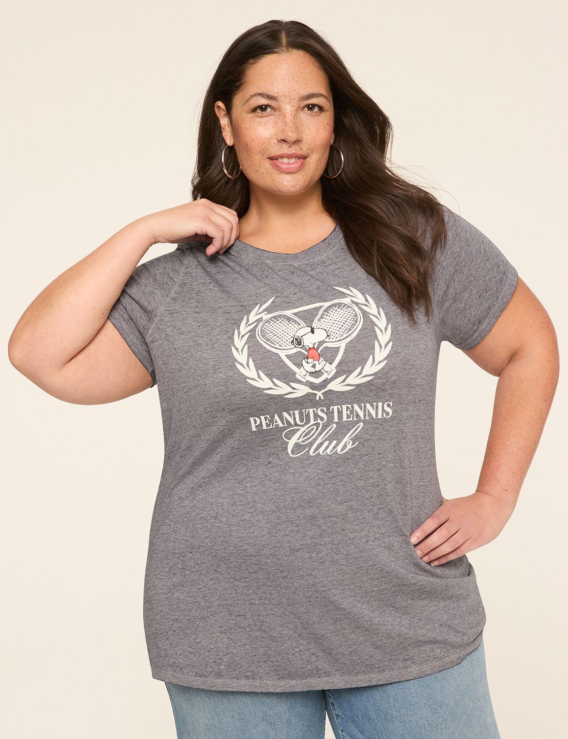 snoopy tennis club graphic tee
