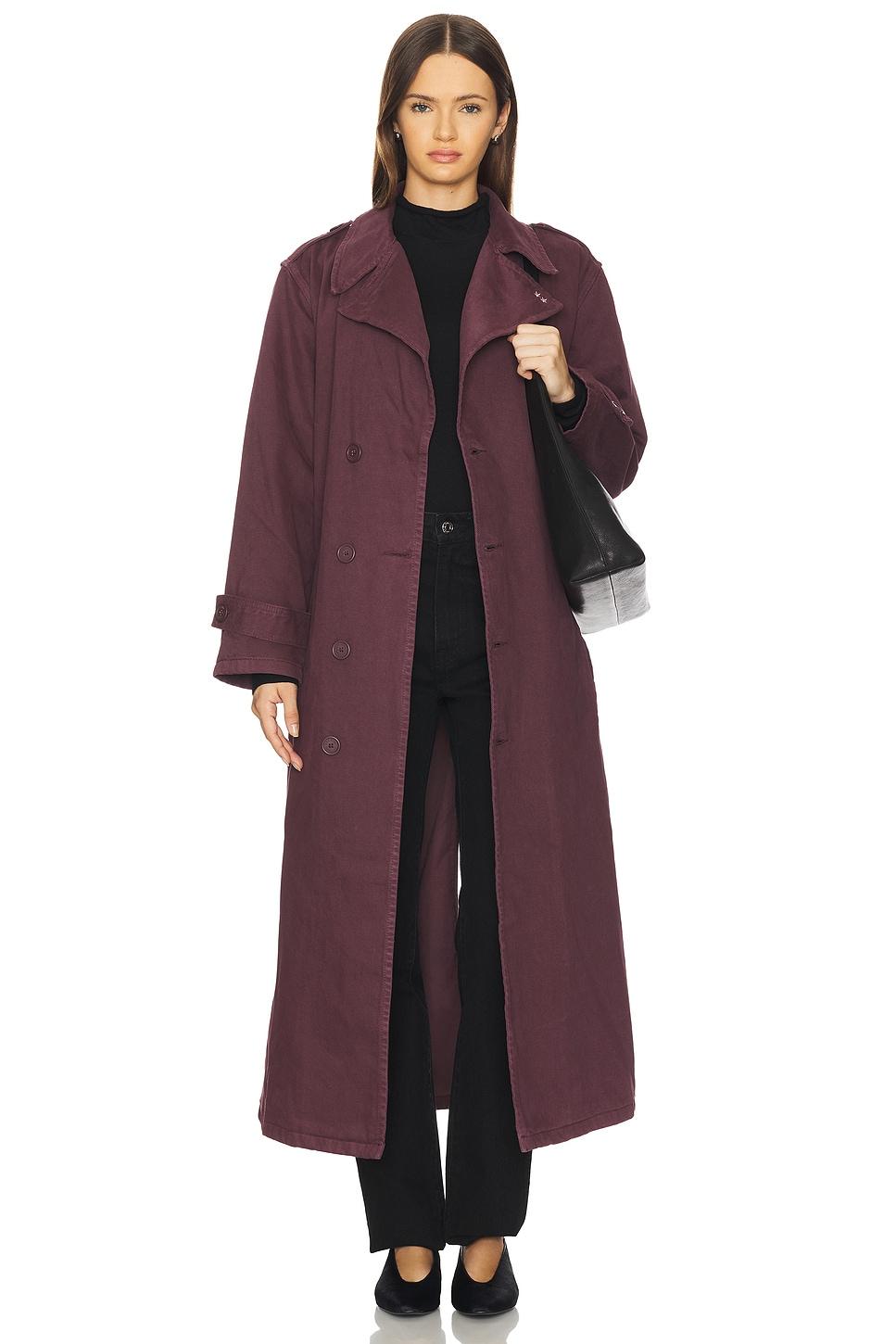 snow trench coat