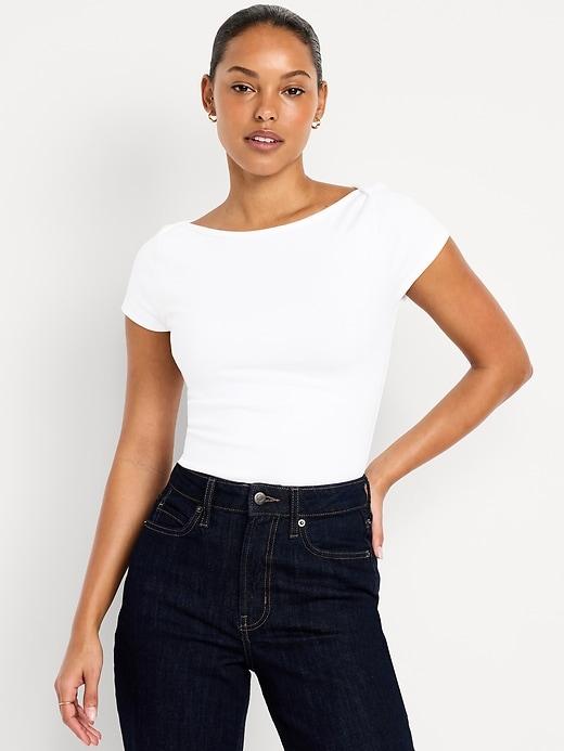 snug boatneck t-shirt