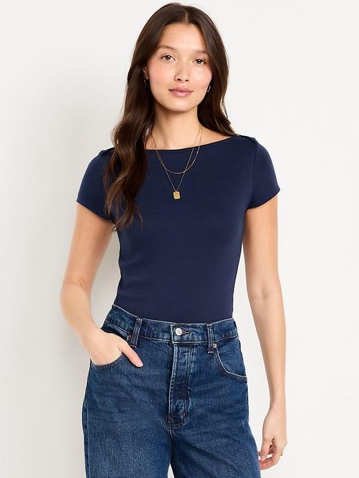 snug boatneck t-shirt