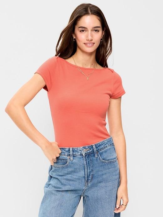 snug boatneck t-shirt