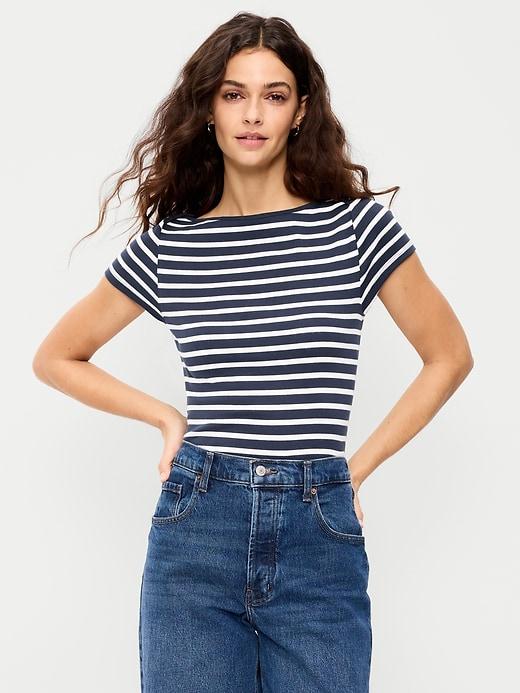 snug boatneck t-shirt