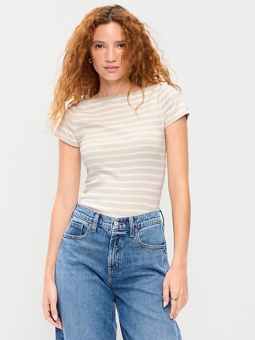 snug boatneck t-shirt