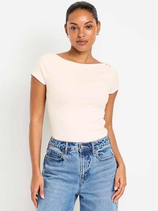 snug boatneck t-shirt